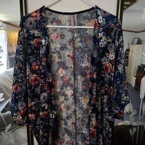 Floral Sheer Kimono
